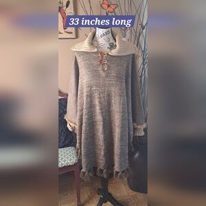 A Beautiful one of a kind poncho (I never used it )